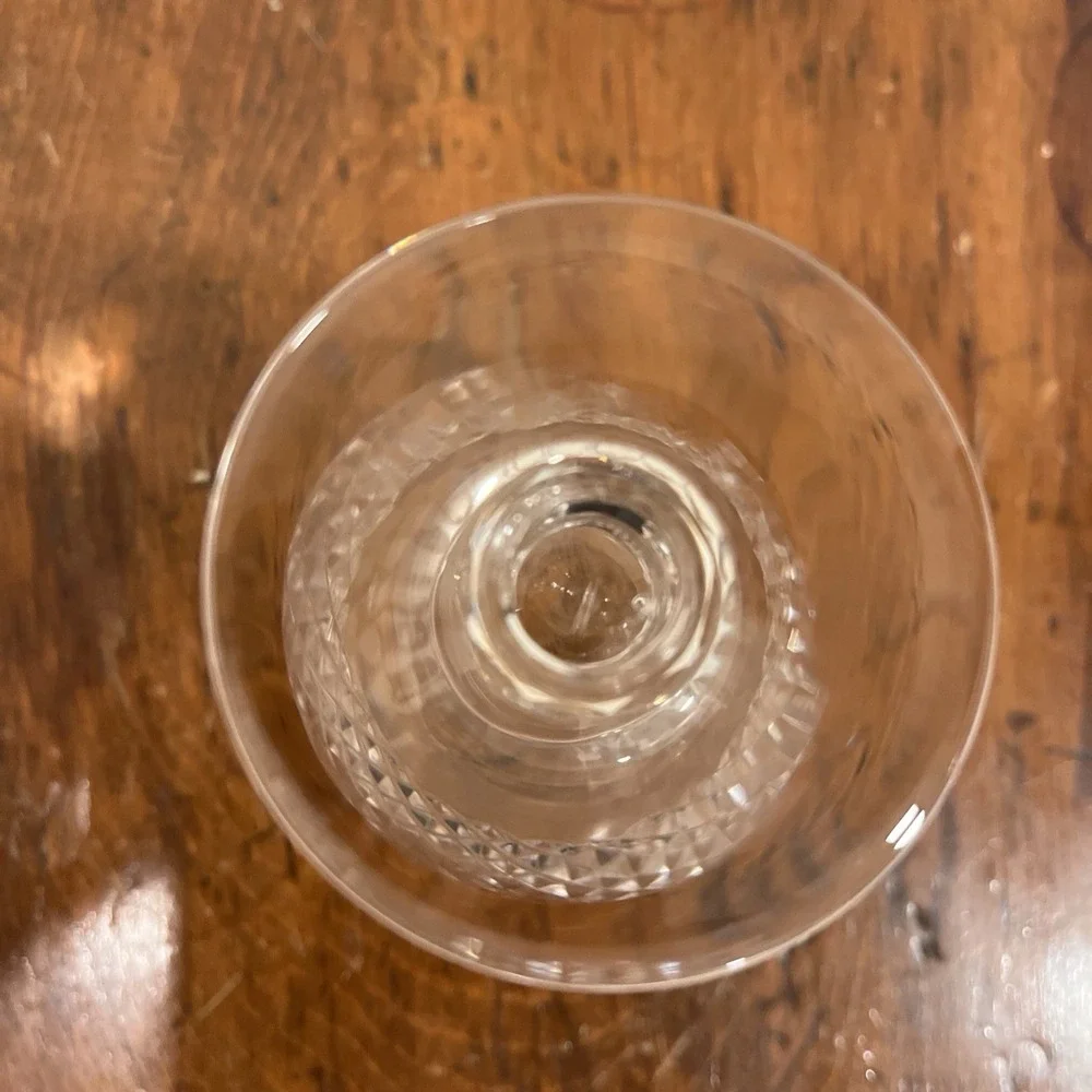 2 - Waterford Crystal Colleen Pattern - Short Stem Claret Wine Glasses 4 3/4